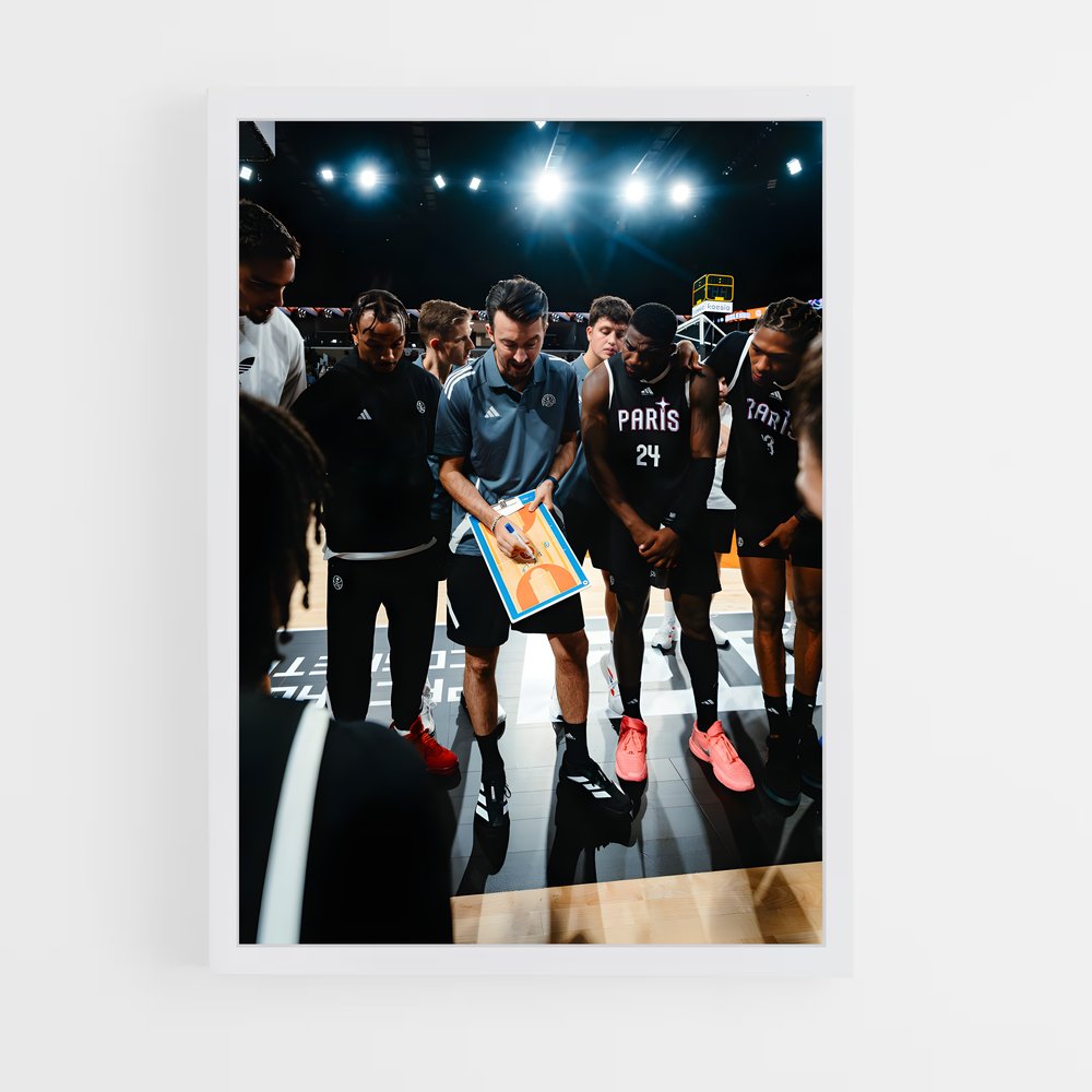 Poster Entraînement des Nets – affiche Basketball (vue 3)